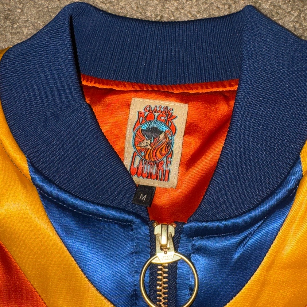 Classic Rock Couture Original Blue Rising Sun Bomber Jacket - Picture 2 of 7